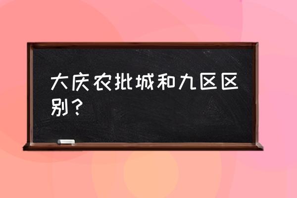 大庆九区批发市场都有什么地方 大庆农批城和九区区别？