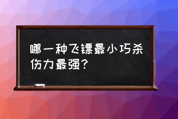 哪种牌子的飞镖最好 哪一种飞镖最小巧杀伤力最强？