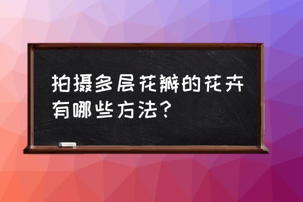 自制花草相册教程 拍摄多层花瓣的花卉有哪些方法？