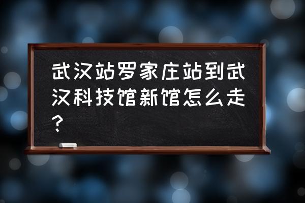 武汉一日游最值得去的武汉科技馆 武汉站罗家庄站到武汉科技馆新馆怎么走？