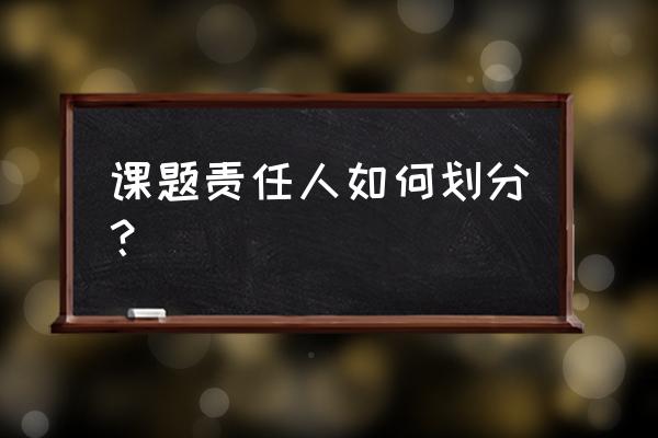 高校老师申请国家课题时间流程 课题责任人如何划分？