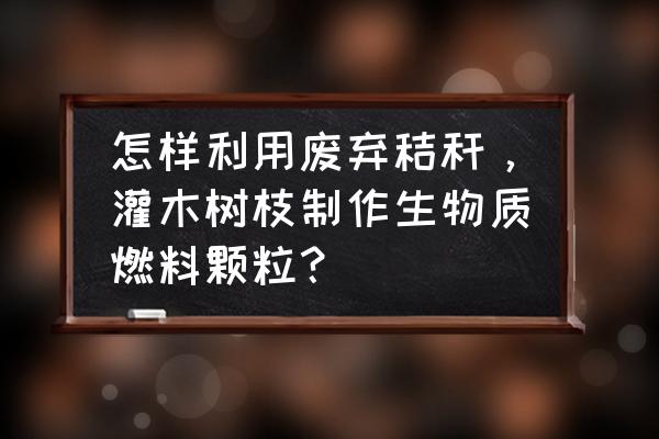 小型木屑颗粒机厂家直销 怎样利用废弃秸秆，灌木树枝制作生物质燃料颗粒？